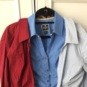 Bundle 3 Express The Essential Button Down Shirt M